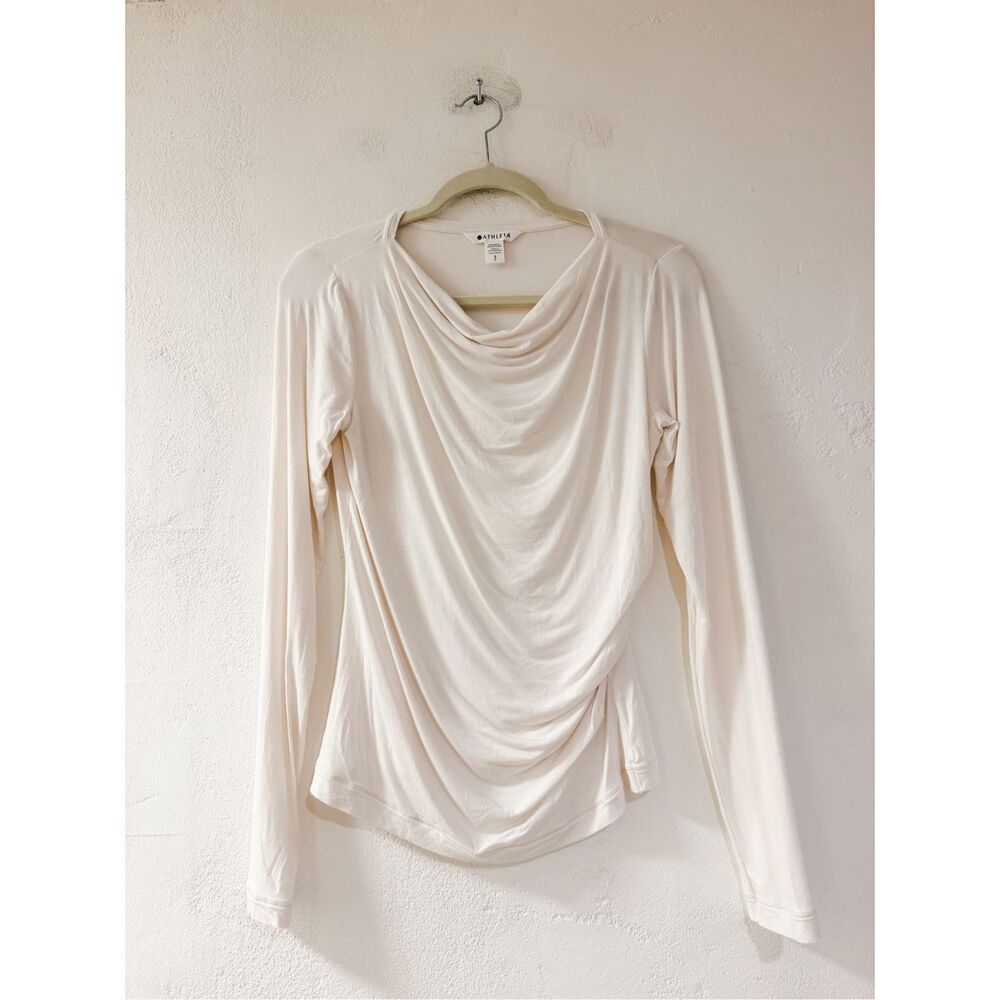 Athleta Modal Weekender Top in White Small